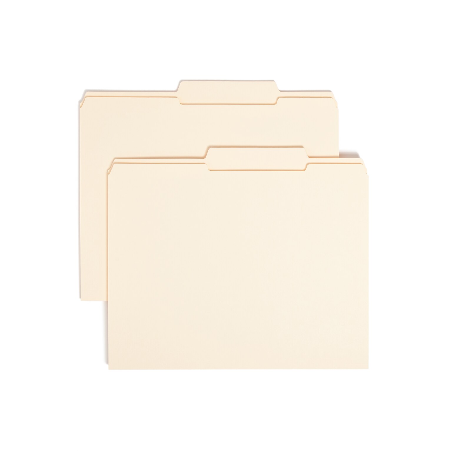 Smead File Folders, Reinforced 2/5-Cut Tab, Letter Size, Manila, 100/Box (10376)