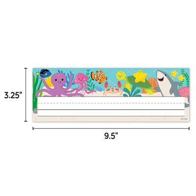 Creative Teaching Press Sea Friends School Name Plates, 9.5" x 3.75", 36/Pack, 3 Packs/Bundle/Bundle (CTP11028-3)