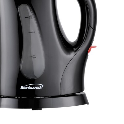 Brentwood Cordless Electric Kettle, 4-Cups, Black (KT-1610BK)