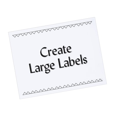 PRES-a-ply Laser/Inkjet Shipping Labels, 8-1/2" x 11", White, 1 Label/Sheet, 100 Sheets/Box (30605)