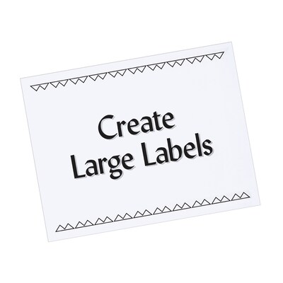 PRES-a-ply Laser/Inkjet Shipping Labels, 8-1/2" x 11", White, 1 Label/Sheet, 100 Sheets/Box (30605)