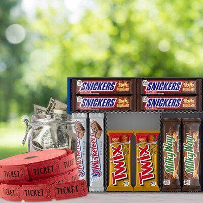 Mars Variety Pack SNICKERS, TWIX, 3 MUSKETEERS & MILKY WAY Milk Chocolate Candy Bar, 55 oz., 30 (220-00085)