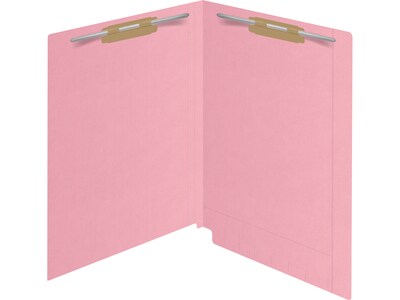 Medical Arts Press Kardex Match Reinforced End Tab File Folder, Straight Cut, Letter Size, Pink, 50/Box (S-09484-PNK)