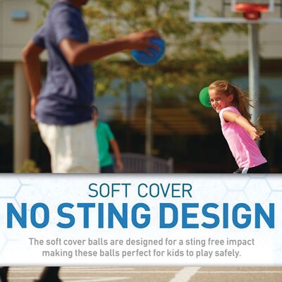 Franklin 7” Inflatable Vinyl Dodgeballs,Assorted Colors, 6/Pack (W14714)