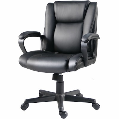 Lorell SOHO Mid-Back Chair, Black (LLR81810)