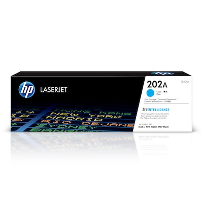 HP 202A Cyan Standard Yield Toner Cartridge (CF501A)