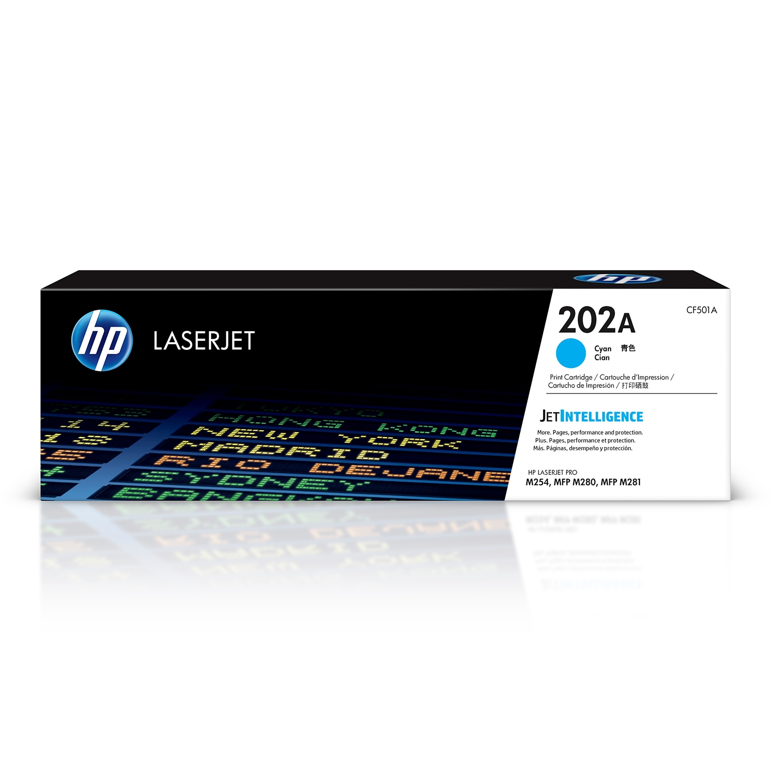 HP 202A Cyan Standard Yield Toner Cartridge (CF501A), print up to 1300 pages