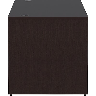 Lorell Essentials Series 70.9" W Desk Shell, Espresso (LLR18211)