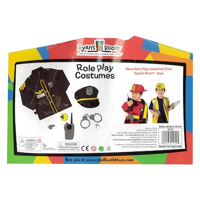 Small World Toys Ryan's Room Dress-Up & Pretend Costume, Police Officer, Multicolored (SWT0952)