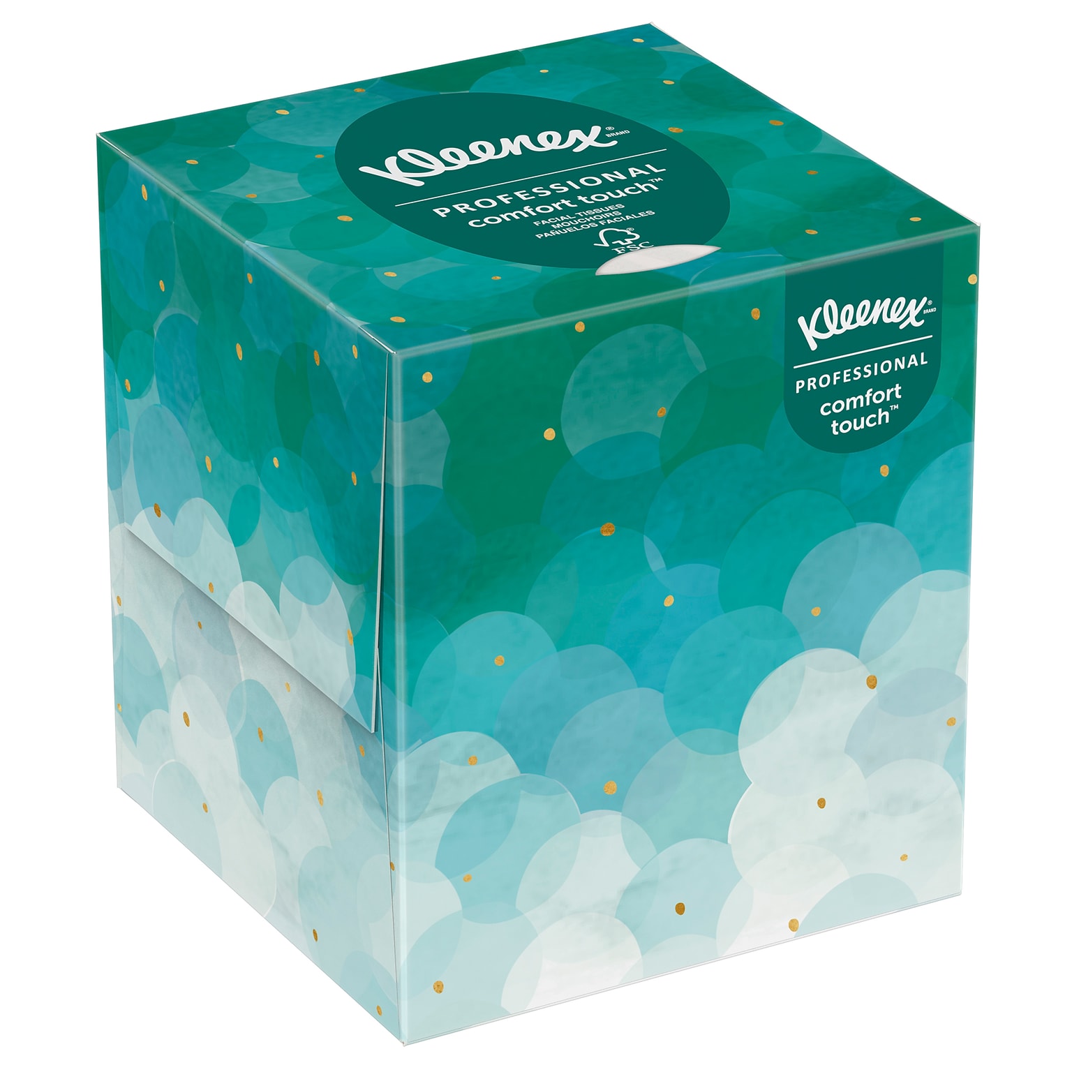 Kleenex Professional Cube Facial Tissue, 2-ply, White, 90 Sheets/Box (21270)