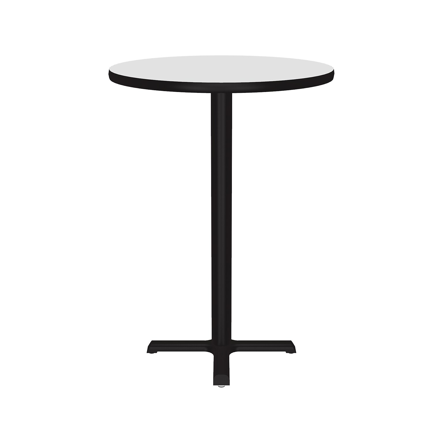 Correll 24 Round Dry-Erase Markerboard Cafe Table, Frosty White/Black (BXB24DER-80)