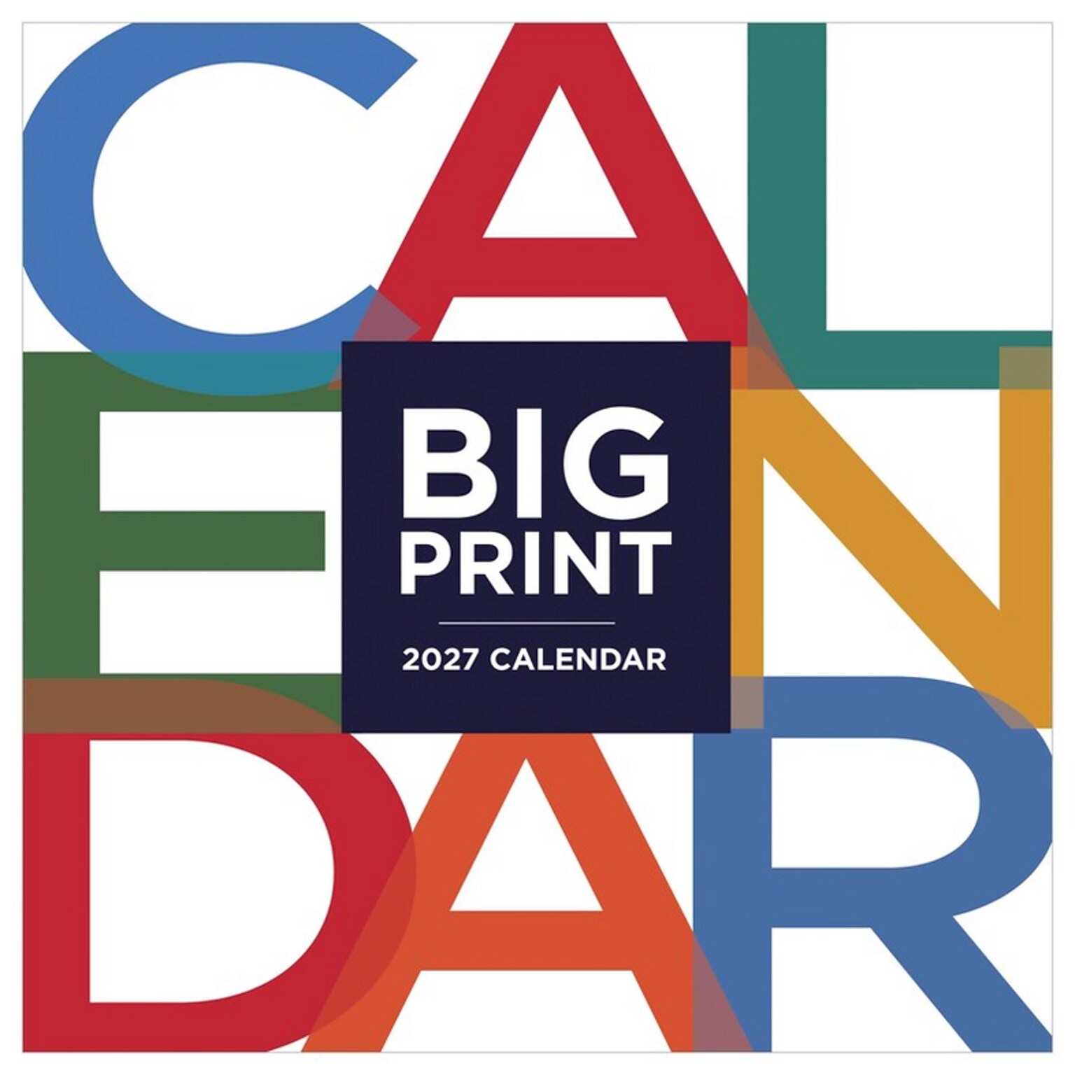 2027 TF Publishing Big Print 7 x 7 Monthly Wall Calendar, Multicolored (27-2111)