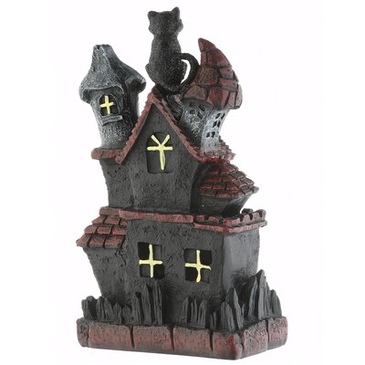 National Tree Company 7" Black Cats Haunted House with LED Light (PG11-FJ80463-1)