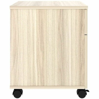 Lorell Essentials 2-Drawer Mobile Vertical Pedestal, Letter Size, Modern Elm (LLR66327)