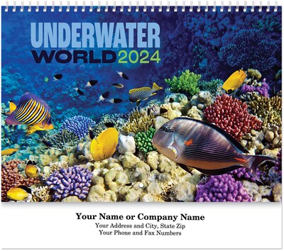 Custom Custom Underwater World Spiral Wall Calendar