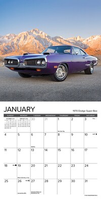 2026 Willow Creek American Muscle Cars 7" x 7" Monthly Wall Calendar (53423)