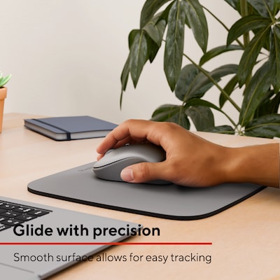 Staples TECH Non-Skid Mouse Pad, Gray (ST63294)