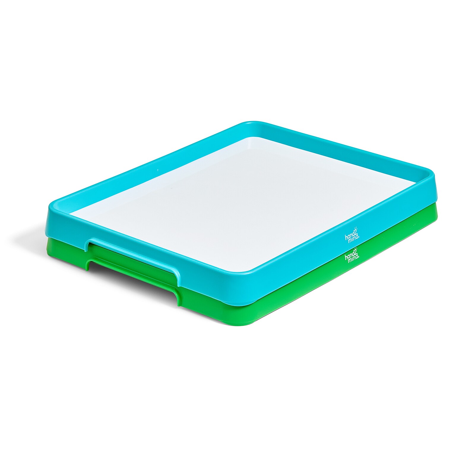 hand2mind Magnetic Dry-Erase Activity Trays, Green/Teal (98877)