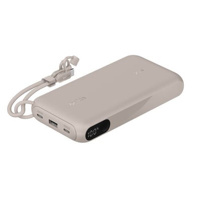 Belkin BoostCharge Power Bank, 20K, Sand (BPB028FQSD)