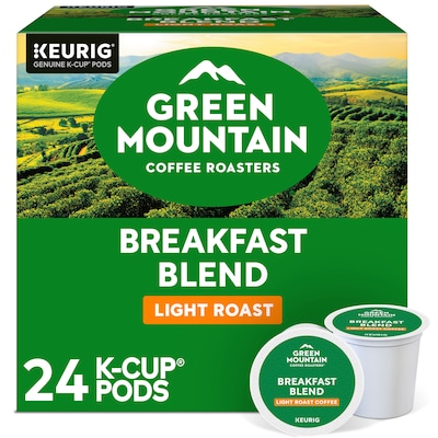 Green Mountain Breakfast Blend Coffee Keurig® K-Cup® Pods, Light Roast, 24/Box (5000378718)
