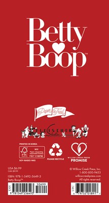 2026 Willow Creek Betty Boop 3.5 x 6.5 Monthly Planner, Paperboard Cover (56493)