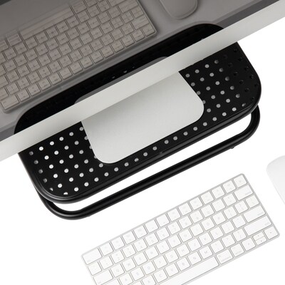 Mind Reader Monitor Stand and Ventilated Desktop Organizer, Black, 2/Pack (2CHORDMON-BLK)