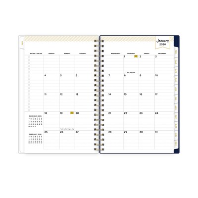 2026 Blue Sky Meadow Blue Floral 5" x 8"  Weekly & Monthly Personal Planner (147224-26)