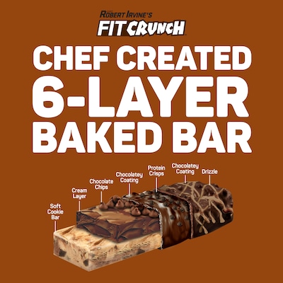 FitCrunch Gluten-Free Chocolate Chip Cookie Dough Protein Bar, 9 Bars/Box (FC203E)