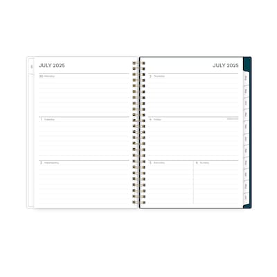 2025-2026 Blue Sky Greta 5.875" x 8.625" Academic Year Weekly & Monthly Planner, Plastic Cover, Multicolored (136482-A26)