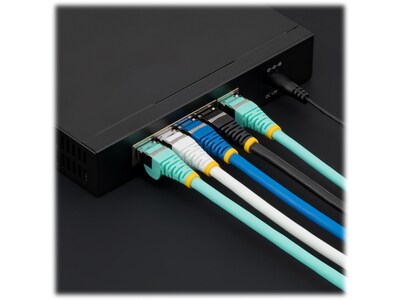 StarTech 10' CAT-6a Ethernet Cable, 27AWG, White (NLWH-10F-CAT6A-PATCH)