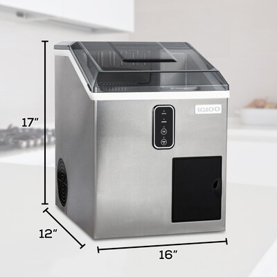 Igloo 44 lb Ice Maker and Dispensing Ice Shaver (IGLICEBDC44SS)