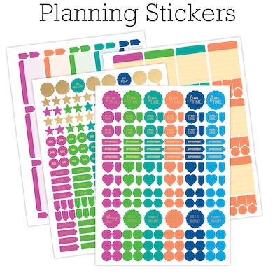 2026-2027 Excello Brands 8.5" x 11" Academic Weekly & Monthly Planner, Paperboard Cover, Black Floral Pink (NAY27-DLX-06)