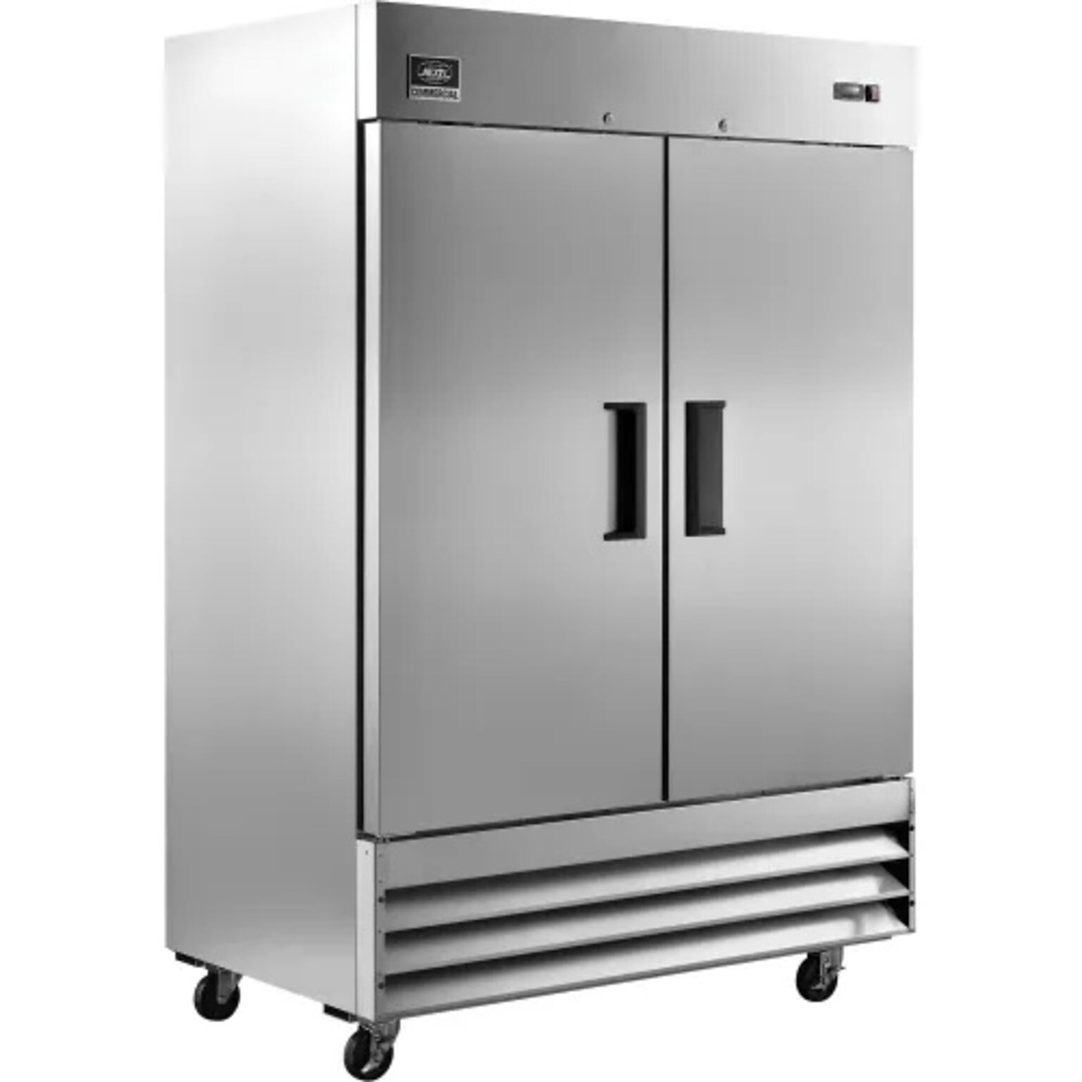 Global Industrial Nexel Reach-In Freezer, 2 Solid Doors, 47 Cu. Ft., Stainless Steel (243010)