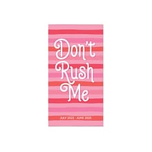 2023-2025 Willow Creek Dont Rush Me 3.5 x 6.5 Academic Monthly Planner, Paperboard Cover, Red/Pin