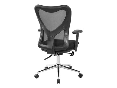 Techni Mobili Mesh Back Fabric Task Chair, Black (RTA-0098M-BK)