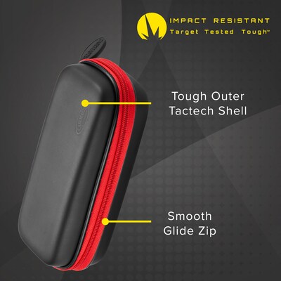 Casemaster Sentry Dart Case with Red Zipper (36-0601-02)