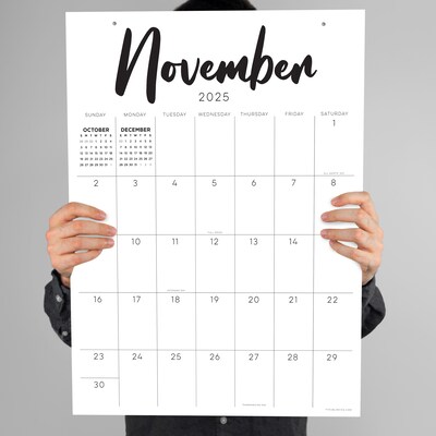 2025-2026 TF Publishing 17" x 22" Academic Monthly Wall Calendar (AY26-8212)