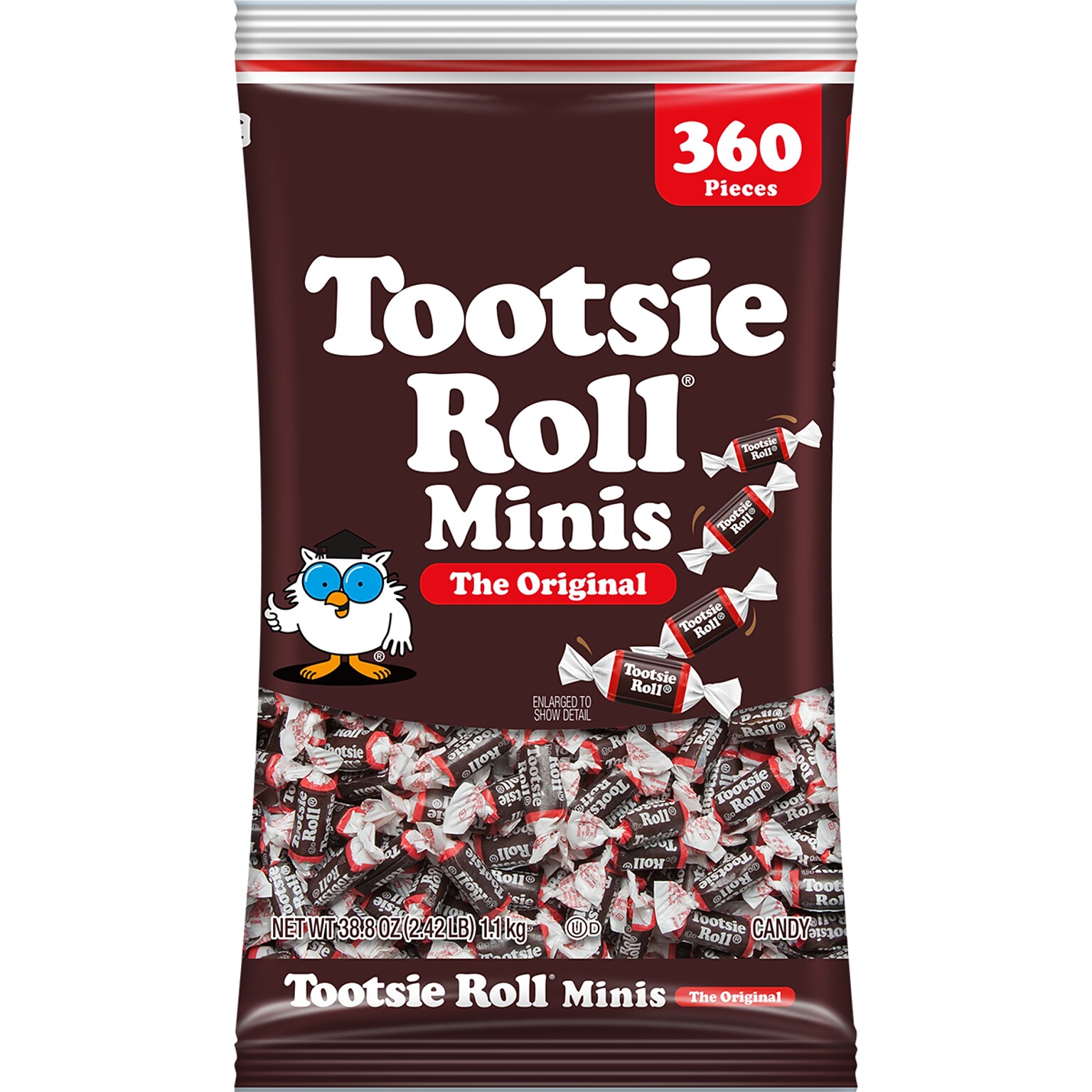 Tootsie Roll Original Minis Chewy Candy, 38.8 oz (TOO7806)