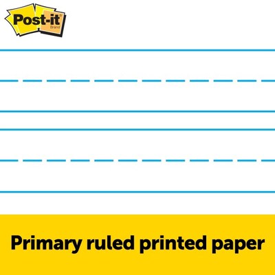 Post-it Super Sticky Tabletop Easel Pad, 20 x 23, Primary Lined, 20 Sheets/Pad (563PRL)