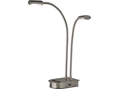 Adesso Eternity LED Desk Lamp, 20.75, Brushed Steel (5026-22)