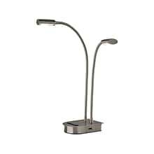 Adesso Eternity LED Desk Lamp, 20.75, Brushed Steel (5026-22)