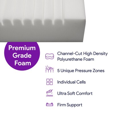 ProHeal Bariatric Foam Hospital Bed Mattress for Pressure Redistribution, High-Density Foam, 36" x 76" x 6"  (PH-81011)
