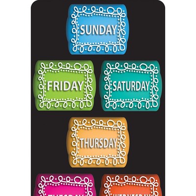 Ashley Productions Smart Poly, The Original Fun Mat, Mat Runner, 15.5 x 47, Days of the Week, Chal