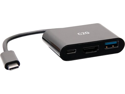 C2G Cables to Go 3-in-1 Mini Docking Station for Laptops (C2G54453)