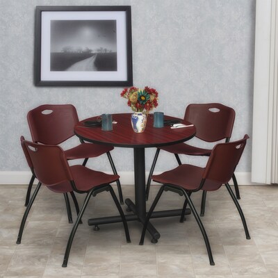 Regency Kobe 30 Round Breakroom Table- Mahogany