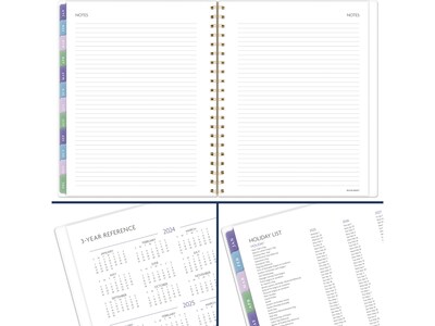 2025 AT-A-GLANCE Badge Floral 8.5" x 11" Weekly & Monthly Planner, Poly Cover, Multicolor (1722F-905-25)