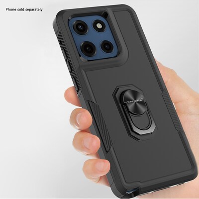 SaharaCase Raider Series Phone Case for Motorola Moto G Stylus 5G, Shock Absorbing, Scorpion Black (CP00788)