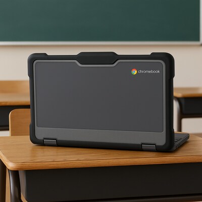SaharaCase Venture Series Case for Lenovo 300E, 300W, 500W, 500E (2-1) Chromebook 11.6 inch, Anti-Shock Corners, Clear/Black