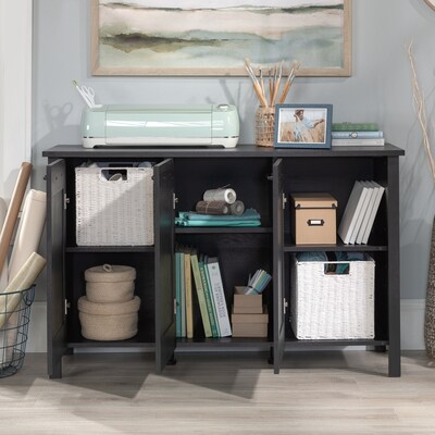 Sauder Select 30"H Storage Cabinet with 4 Shelves, Raven Oak (433978)