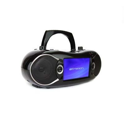 Emerson 7" Bluetooth DVD Boombox with AM/FM Radio & Stereo Speakers (EDL-2870H-BK)
